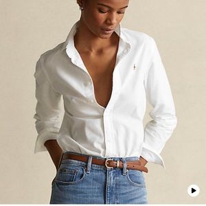 White button down Ralph Lauren shirt